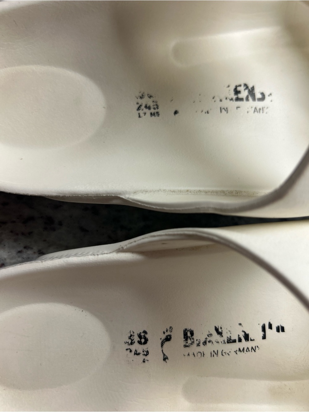 Birkenstock Arizona EVA White Double Strap Slide Sandals size 7 (38) - Picture 8 of 8